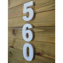 Número Residencial Em Abs 10cm 3d Caixa Alta -branco Número Residencial Em Abs 10cm 3d Caixa Alta -branco