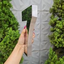 Número residencial em aço inox 15cm Casa Portão 3d- Estoque disponível - Lino Corte a Laser Número residencial em aço inox 15cm Casa Portão 3d- Estoque disponível - Lino Corte a Laser