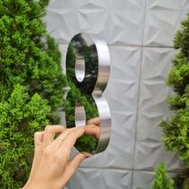 Número residencial em aço inox 15cm Casa Portão 3d- Estoque disponível - Lino Corte a Laser Número residencial em aço inox 15cm Casa Portão 3d- Estoque disponível - Lino Corte a Laser