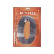 Número Residencial em Alumínio Espelhado N. 0 - 60mm Numeral