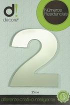 Número Residencial em Alumínio Polido 15cm