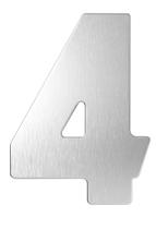 Numero Residencial Escovado N 4 Leão 9204 Numero Residencial Escovado N 4 Leão 9204