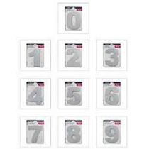 Numero residencial grande 12cm acm escovado Numero residencial grande 12cm acm escovado