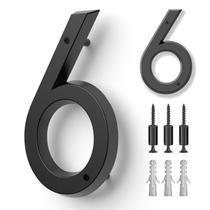 Número residencial HouSi 6" flutuante à prova dágua em metal