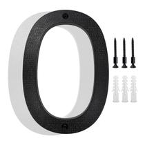 Número residencial Hvatry 20 cm preto, flutuante, plástico ABS Número residencial Hvatry 20 cm preto, flutuante, plástico ABS