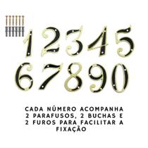 Número residencial, KIT DUAS PEÇAS, algarismo residência,(12,5 Centímetros) não enferruja não amassa Número residencial, KIT DUAS PEÇAS, algarismo residência,(12,5 Centímetros) não enferruja não amassa
