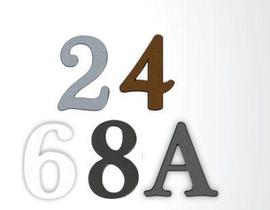 Número Residencial Letra para Casa / Rua / Apartamento - Valeplast Número Residencial Letra para Casa / Rua / Apartamento - Valeplast