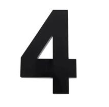Número Residencial Numeral N.4 60Mm Preto Número Residencial Numeral N.4 60Mm Preto