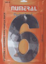 Número Residencial Numeral N.6 12,5cm Número Residencial Numeral N.6 12,5cm