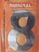 Número Residencial Numeral N.8 60Mm Preto Número Residencial Numeral N.8 60Mm Preto