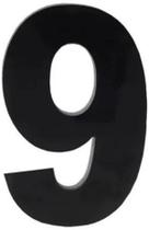Número Residencial Numeral N.9 60Mm Preto Número Residencial Numeral N.9 60Mm Preto