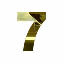 Número residencial ou comercial em acrilico espelhado dourado Número residencial ou comercial em acrilico espelhado dourado