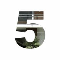 Número residencial ou comercial em acrilico espelhado prateado Número residencial ou comercial em acrilico espelhado prateado