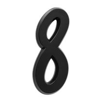 Número Residencial Para Casa 8 Preto 3D 22cm