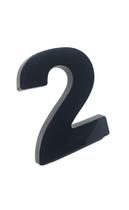 Numero Residencial Para Casa Em Plástico Abs Injetado 15cm Caixa Alta 0 Ao 9 Preto