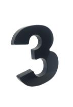 Numero Residencial Para Casa Em Plástico Abs Injetado 15cm Caixa Alta 0 Ao 9 Preto