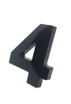 Numero Residencial Para Casa Em Plástico Abs Injetado 15cm Caixa Alta 0 Ao 9 Preto
