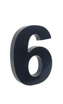 Numero Residencial Para Casa Em Plástico Abs Injetado 15cm Caixa Alta 0 Ao 9 Preto