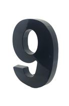 Numero Residencial Para Casa Em Plástico Abs Injetado 15cm Caixa Alta 0 Ao 9 Preto