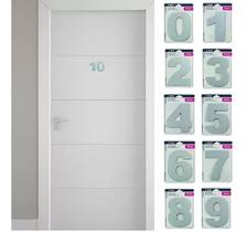 Numero residencial pequeno 6cm acm escovado