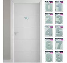 Numero residencial pequeno 6cm acm escovado