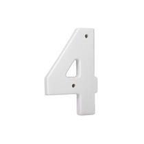 Número Residencial Plástico 19cm Branco Nº4 - Mac Loren