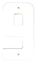 Número Residencial Plástico 19cm Branco Nº9 - Mac Loren