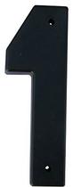 Número Residencial Plástico 19cm Preto Nº1 - Mac Loren