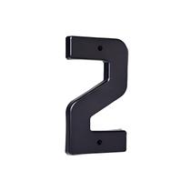 Número Residencial Plástico 19cm Preto Nº2 - Mac Loren