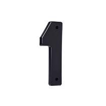 Número Residencial Plástico 27cm Preto Nº1 - Mac Loren