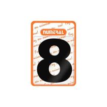 Numero Residencial Preto 125mm 8