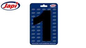 Número residencial preto 125mm