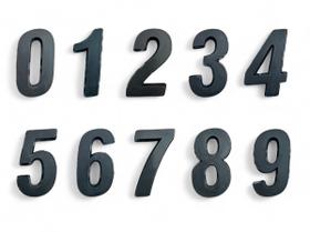 Número Residencial Preto 3D Porta Parede Casa Prédio Empresa Número Residencial Preto 3D Porta Parede Casa Prédio Empresa
