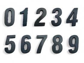 Número Residencial Preto 3D Porta Parede Casa Prédio Empresa Número Residencial Preto 3D Porta Parede Casa Prédio Empresa