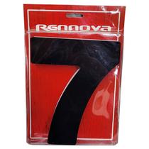 Número Residencial Preto Com Fita Dupla Face Rennova