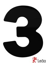 Numero Residencial Preto Nº 3 Leão 9303 Numero Residencial Preto Nº 3 Leão 9303