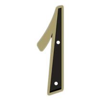 Numero Residencial PVC Preto / Dourado N1 - Emave
