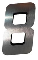 Numero Residencial Quadrado 3D Aco 8 Numeral Numero Residencial Quadrado 3D Aco 8 Numeral