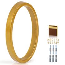 Número residencial YIPLED 5" dourado em metal resistente às intempéries