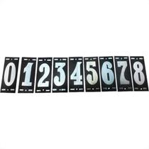 Numero Retangular Pvc Caiado 0 - Kit C/25
