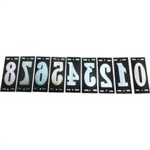 Numero Retangular Pvc Caiado 1 - Kit C/25