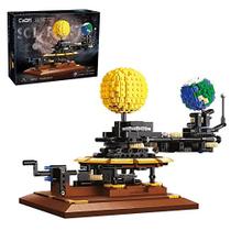 Número Solar System Building Kit, 865/pcs MOC 4477 CADA Master C71004W tijolos para crianças e adultos, (Designer: JK Brickwords) Contém Lua Terra e Sol Orrery Modelo, Compatível com Lego