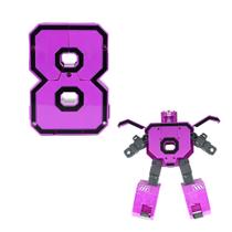 Número Surpresa Robô Megazord E Veículos 0 A 9 - Dm Toys -