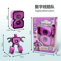 Números 10 transformer Infantil de Brinquedo Robô Transformer