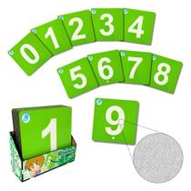 Números com Lixa Brinquedo Educativo de Madeira Sensorial Matemática Simque 4 anos