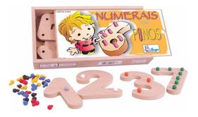 Numeros Com Pinos Matematica Jogo Educativo Pedagogico