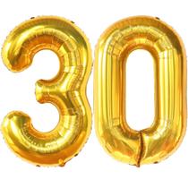 Números de balão Katchon Gold de 30 a 40 cm para 30º aniversário