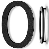 Números de casa: plástico ABS preto IVERRA de 25 cm para exterior