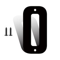 Números de casas de metal SpNo1-MS 30 cm pretos para escritório e fazenda