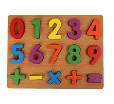 Numeros didatico educativo magnetico de madeira hm 7041 - aprenda brincando com as cores